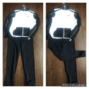 Nike Black and White Tracksuit